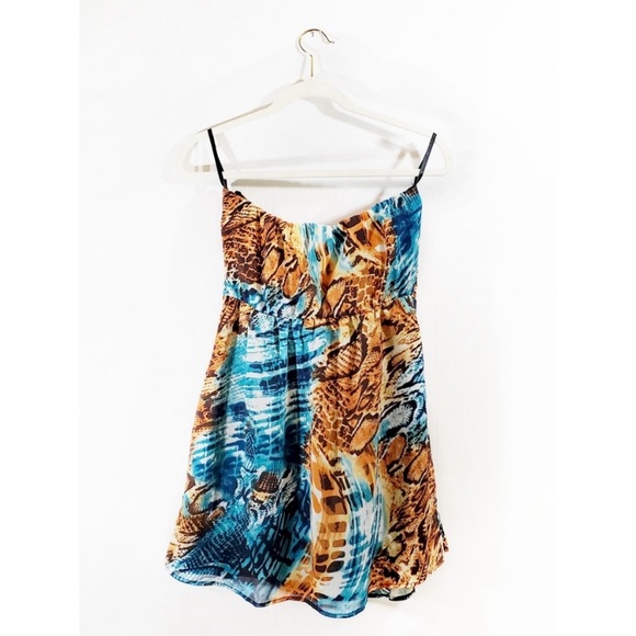 Charlotte Russe Strapless Animal Print Dress - Picture 2 of 5